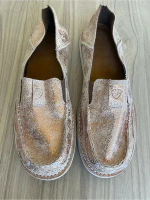 Ariat Tan Leather Slip-On Shoe thumbnail 2