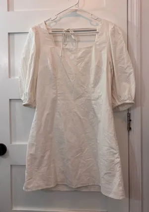 Target White Square Neck Dress Medium thumbnail 1