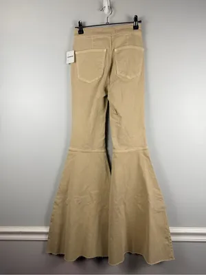 New FREE PEOPLE Womens Size W 24 R Super Flare/Distressed Bottoms Bells Jeans thumbnail 5