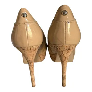 Womens Guess WG Sophy Cork Bottom Patent Leather Pumps Heels - Sz 10 thumbnail 3