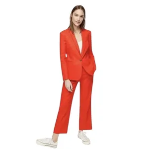 J. Crew Wool Blend Parke Single Button Blazer Orange Red Size 0 thumbnail 16