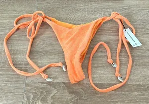 Nessy swimwear terry cloth bikini bottom thumbnail 1