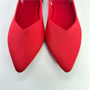 Rothy's The Point Red Knit Pointed Toe Ballet Flats Women's 10 Comfort Slip-On thumbnail 11