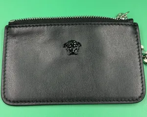 Versace Medusa Key Case Black Vitello New w/ Box Dust Bag Sealed Envelope Italy thumbnail 1