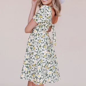✨Sunny Floral Mini Dress✨ Green Size 8 thumbnail 5