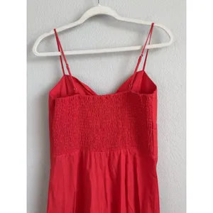 Gianni Bini Red Linen Knot Front Wide Leg Jumpsuit NWT Sz 8 Girl Retro Coquette thumbnail 10