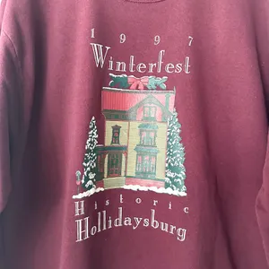 Vintage Jerzees Burgundy 1997 Winterfest Historic Hollidaysburg Sweatshirt Read thumbnail 8