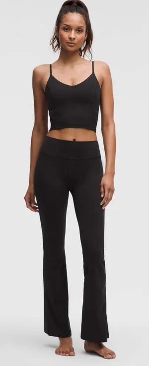 Lululemon Groove High-Rise Nulu Flared Pant Women’s Size 2 Tall Black Athletic thumbnail 1