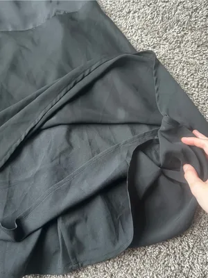 Le Lis Black Slip Mini Dress with Spaghetti Straps thumbnail 3