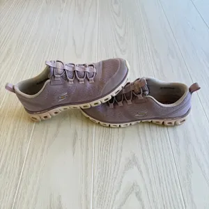 Skechers Women’s 7 Glide-Step Lavender Purple Trainers Sneakers thumbnail 5