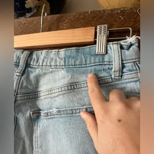 ABERCROMBIE & FITCH The 90s Straight Leg Ultra High Rise Seam Split Hem Jeans thumbnail 6