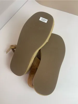 Steve Madden BARONI Natural Suede Leather Platform Sandals Beige Sz 7 Minimalist thumbnail 9