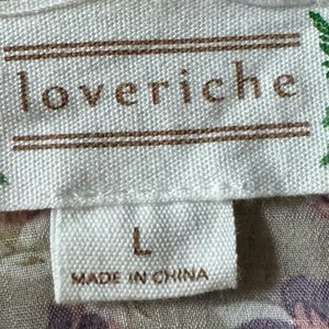 LoveRiche Boho Chic Women’s Sz M Ruffle Dress Mini Button Front Floral Crochet thumbnail 8