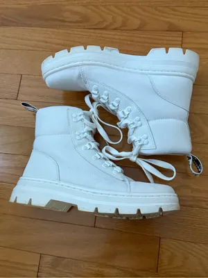 Dr. Martens Combs Boots in White thumbnail 4