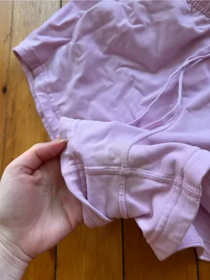Lululemon Inner Glow High-Rise Shorts 10 pink, stain thumbnail 5