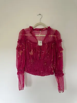 Free People Time for Shine Top Pink thumbnail 5