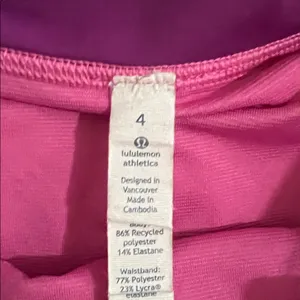 LULULEMON Womens Running Speed 2.5"‎ Pink Purple Short Sz 4 thumbnail 3