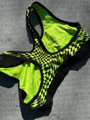 Crazy Yellow Nike Dri-Fit Sports Bra thumbnail 2