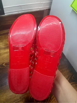 No boundaries red jelly flats size 10 thumbnail 5