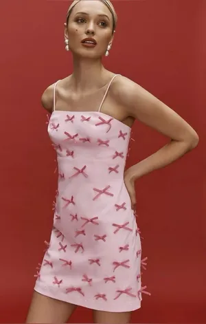 Anthropologie The Brynne 3D Spaghetti-Strap Dress 6 thumbnail 1