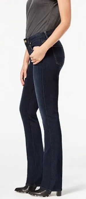 7 For All Mankind Kimmie Dark Wash Straight Leg Jeans Minimalist Capsule Denim thumbnail 1
