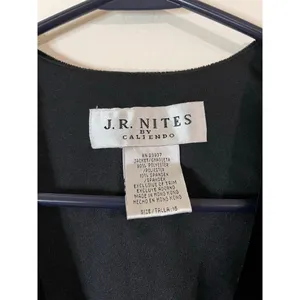 Vintage J. R. Nites by Caliendo Black Velvet Women's Top thumbnail 3