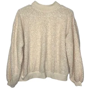 Porridge Sherpa Balloon Sleeve Crewneck Sweater Sweatshirt thumbnail 4