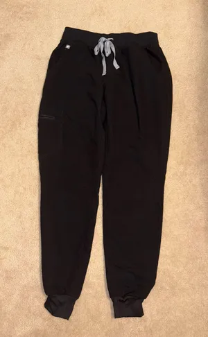 Women’s Black Zamora FIGS Jogger Scrub Pants thumbnail 1