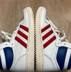 vintage red white and blue reebok high top sneakers thumbnail 6