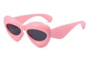 Fashion Inflated Cat-eye Oversized Frame Sexy Lip Candy Glasses Trendy Designer thumbnail 1