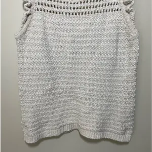 Madewell Ruffled Crochet Sweater Tank thumbnail 3