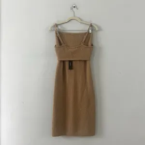 NWT‎ Lulus The Way I Feel Cutout Tan Midi Knit Sweater Dress thumbnail 5