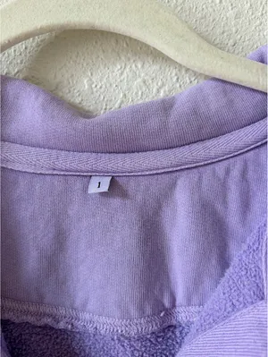 Sloppy Joe Jackie Harris Collar 02 Sweatshirt Purple Size 1 Organic Cotton thumbnail 4