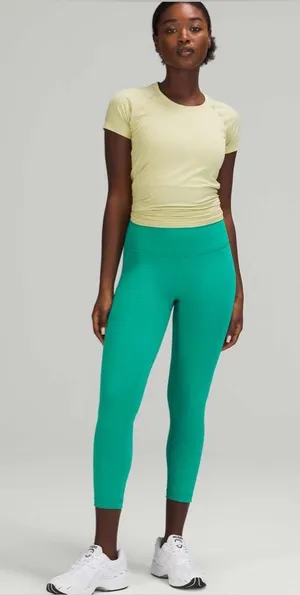 Lululemon Wunder Train High Rise Crop 23" Size 14 thumbnail 1