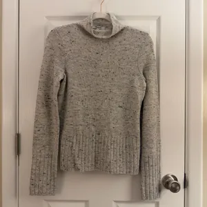 Madewell Gray Smoke Wool Donegal Inland Turtleneck Sweater XS thumbnail 3
