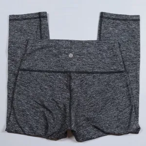 Lululemon Wunder Under Leggings Womens 8 Gray Heathered Space Dye High Rise Crop thumbnail 3
