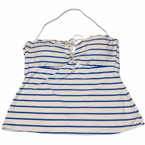 Polo Ralph Lauren Striped Lace Up Bandeau Halter Tankini Swim Top large thumbnail 2