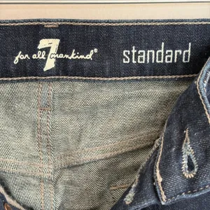 7 For All Mankind Standard Straight Leg‎ Dark Wash Jeans Size 33 Button Fly thumbnail 6