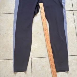 Nike Dri-FIT Womens XL Leggings Grey‎ Purple Geometric Training Tights Athletic thumbnail 2
