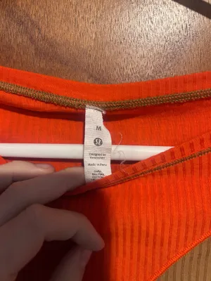 brown and orange lululemon long sleeve thumbnail 5