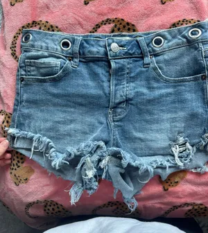 Altar'd State Jean Shorts Denim 26 thumbnail 1