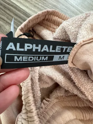 Alphalete Unisex Earth Dye Natural Jogger- Ochre , Size Medium thumbnail 9