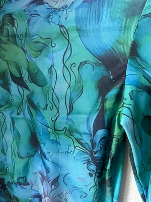 Blue Blush Blue Green Dress thumbnail 4