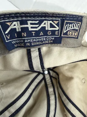 Ahead Vintage PGA TOUR Khaki Baseball Cap with Black Embroidered Logo thumbnail 7