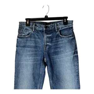 Alexander Wang Jeans‎ Women 26 Blue Medium Wash Denim Faded Straight Leg Luxury thumbnail 3