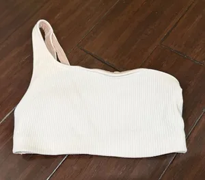 Lululemon Ribbed Nulu Asymmetrical Yoga Bra Size 2 thumbnail 1