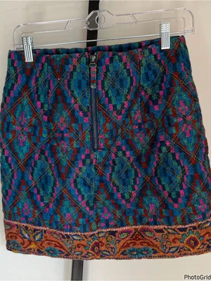 Farm Rio Tapestry Mini Skirt Small thumbnail 3