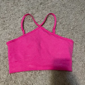 Halter Cropped Athletic Workout Tank Size Medium Blue thumbnail 1