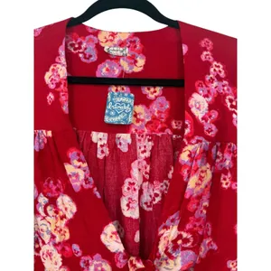 NWT Free People Intimately Forties Feels Floral Tie Front Lace Bodysuit Size Med thumbnail 10