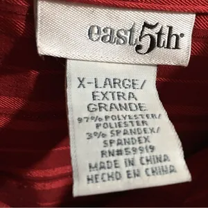 EAST 5th Deep cherry red metallic Button down‎ thumbnail 4